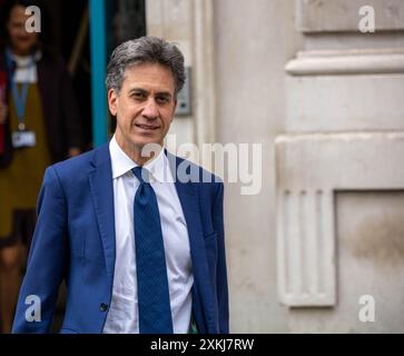 London, Großbritannien. Juli 2024. Minister und Beamte im Kabinettsbüro, 70 Whitehall London UK Ed Miliband, Energy Secretary, Credit: Ian Davidson/Alamy Live News Stockfoto