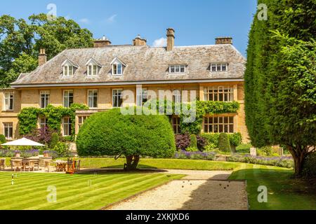 Das Haus Des Schlachters, Das Cotswold-Dorf Lower Slaughter. Stockfoto
