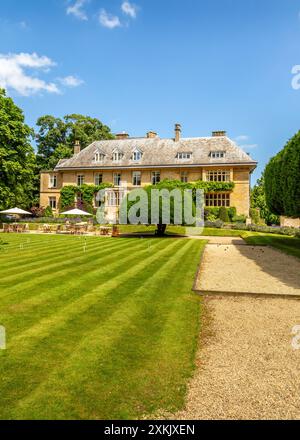 Das Haus Des Schlachters, Das Cotswold-Dorf Lower Slaughter. Stockfoto