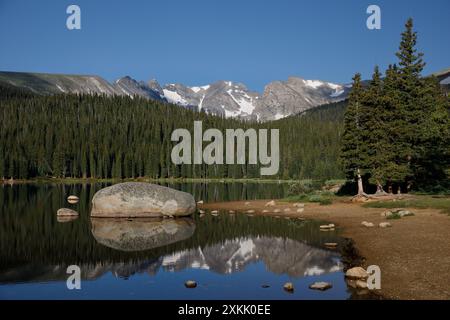 Brainard Lake im Roosevelt National Forest in Colorado Stockfoto