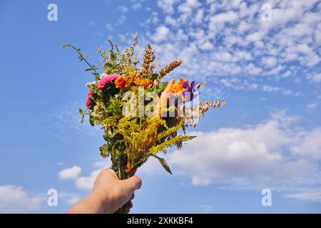 Kräuterweihe und Kräuterbuschtag des Himmelfahrt-Tages Stockfoto