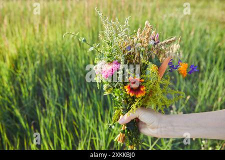 Kräuterweihe und Kräuterbuschtag des Himmelfahrt-Tages Stockfoto