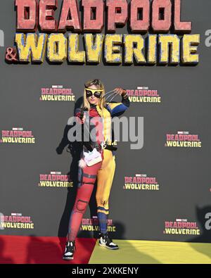 Mailand, Photocall für die Vorschau des neuen Marvel Studios-Films DEADPOOL & WOLVERINE im Foto: Gast Stockfoto