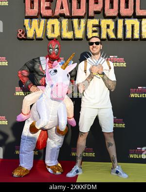 Mailand, Photocall für die Vorschau des neuen Marvel Studios-Films DEADPOOL & WOLVERINE im Foto: Gast Stockfoto