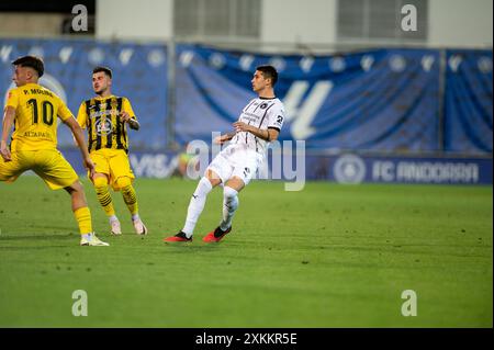 Andorra La Vella, Andorra: 23. Juli 2024: Emiliano Martinez vom FC Midtjylland in der zweiten Phase der Qualifikation zur UEFA Champions League Stockfoto