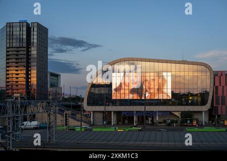 31.05.2024, Polen, Wielkopolska, Posen - Posen Hauptbahnhof, Posen Glowny, der polnischen staatlichen Eisenbahngesellschaft PKP (Polskie Koleje Panstwowe), Stockfoto