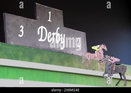 30.09.2023, Frankreich, Paris - Pferderby auf dem Messegelände. 00S230930D129CAROEX.JPG [MODELLVERSION: NICHT zutreffend, EIGENSCHAFTSFREIGABE: NEIN (c) caro Images / S Stockfoto