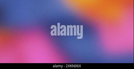 Lebendiger und farbenfroher abstrakter Hintergrund mit weichem, verschwommenem Verlauf und subtiler, körniger Textur Stockfoto