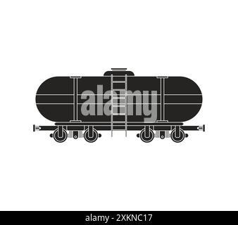 Symbol für den Tankwagen. Symbol für das Gassymbol des Wagens Stock Vektor
