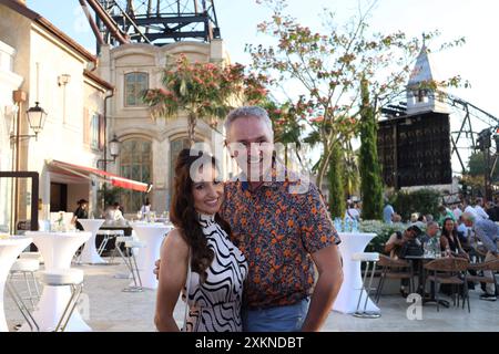 Rost, Deutschland 19. Juli 2024: Kroatisches Sommerfest im Europa Park Rust - 2024 im Bild: Anita Hofmann und Christian Filip Europa Park Baden Württemberg *** Rust, Deutschland 19. Juli 2024 Kroatische Sommerparty im Europa Park Rust 2024 im Bild Anita Hofmann und Christian Filip Europa Park Baden Württemberg Copyright: XFotostandx/xHettichx Stockfoto