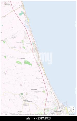 Porto Potenza Picena, Provincia di Macerata, IT, Italien, die Marken, n 43 21' 27'', N 13 41' 50'', Karte, Cartascapes Map, veröffentlicht 2024. Erkunden Sie Cartascapes, eine Karte, die die vielfältigen Landschaften, Kulturen und Ökosysteme der Erde enthüllt. Reisen Sie durch Zeit und Raum und entdecken Sie die Verflechtungen der Vergangenheit, Gegenwart und Zukunft unseres Planeten. Stockfoto