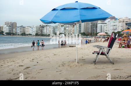 Rio de Janeiro, Brasilien - März 04,2019: Bürger entlang der Copacabana Stockfoto