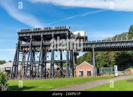 Anderton Boat Lift in östlicher Höhe von Northwich, Cheshire, 2021 Stockfoto