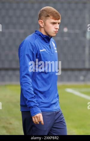 Gent, Belgien. Juli 2024. Gent's Max Dean wurde während eines Trainings der belgischen Fußballmannschaft KAA Gent am Mittwoch, den 24. Juli 2024, in Gent vorgestellt, um sich auf das Spiel in der 2. Qualifikationsrunde der UEFA Conference League gegen Isländisch Vikingur vorzubereiten. BELGA FOTO KURT DESPLENTER Credit: Belga Nachrichtenagentur/Alamy Live News Stockfoto