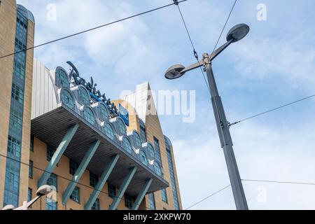 Antwerpen, Belgien, 21. Juli 2024: Illustrativer Leitartikel: Blick auf das Radisson Blu Hotel am Astridplein in Antwerpen, Belgien Stockfoto