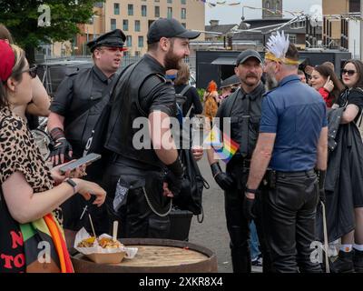 Glasgow, Schottland, Großbritannien. 20. Juli 2024: Glasgow Pride at the Barras and Glasgow Green. Stockfoto