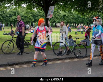 Glasgow, Schottland, Großbritannien. 20. Juli 2024: Glasgow Pride at the Barras and Glasgow Green. Stockfoto