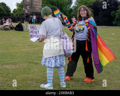Glasgow, Schottland, Großbritannien. 20. Juli 2024: Glasgow Pride at the Barras and Glasgow Green. Stockfoto