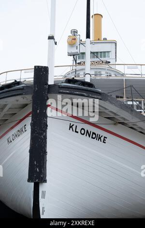 Klondike Raddampfer trocken angedockt in Whitehorse, Yukon Territory Stockfoto