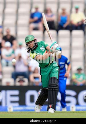 Maia Bouchier von Southern Brave während des hundertjährigen Frauenspiels im Kia Oval in London. Bilddatum: Mittwoch, 24. Juli 2024. Stockfoto