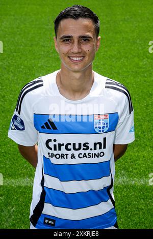 Zwolle, Niederlande. Juli 2024. ZWOLLE, NIEDERLANDE - 24. JULI: Eliano Reijnders von PEC Zwolle während des Fotoaufrufs von PEC Zwolle im MAC3Park Stadion am 24. Juli 2024 in Zwolle, Niederlande. (Foto: Broer van den Boom/Orange Pictures) Credit: Orange Pics BV/Alamy Live News Stockfoto