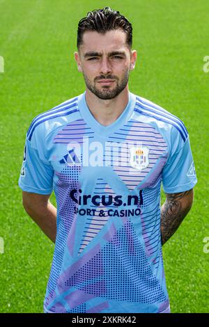 Zwolle, Niederlande. Juli 2024. ZWOLLE, NIEDERLANDE - 24. JULI: Jasper Schendelaar von PEC Zwolle während des Fotoaufrufs von PEC Zwolle im MAC3Park Stadion am 24. Juli 2024 in Zwolle, Niederlande. (Foto: Broer van den Boom/Orange Pictures) Credit: Orange Pics BV/Alamy Live News Stockfoto