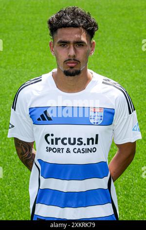 Zwolle, Niederlande. Juli 2024. ZWOLLE, NIEDERLANDE - 24. JULI: Tristan Gooijer von PEC Zwolle während des Fotoaufrufs von PEC Zwolle im MAC3Park Stadion am 24. Juli 2024 in Zwolle, Niederlande. (Foto: Broer van den Boom/Orange Pictures) Credit: Orange Pics BV/Alamy Live News Stockfoto