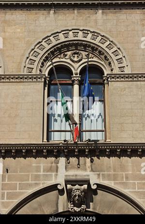 Perugia, die Hauptstadt der Region Umbrien in Mittelitalien Stockfoto