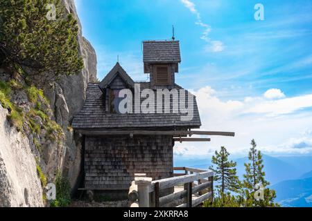 Friedenskircherl, Friedenskirche, auf Stoderzinken bei Groebming, Steiermark, Österreich Stockfoto
