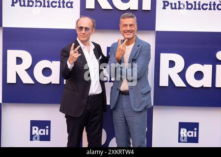 Neapel, Italien. Juli 2024. Teilnahme am Palinsesti Rai 2024/2025 (Foto: Francesco Cigliano/SOPA Images/SIPA USA) Credit: SIPA USA/Alamy Live News Stockfoto