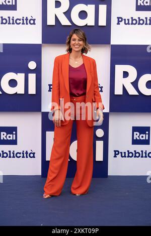 Neapel, Italien. Juli 2024. Greta Mauro nimmt an der Palinsesti Rai 2024/2025 Teil. (Foto: Francesco Cigliano/SOPA Images/SIPA USA) Credit: SIPA USA/Alamy Live News Stockfoto