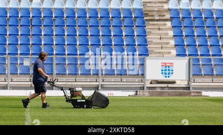 Zwolle, Niederlande. Juli 2024. ZWOLLE, 24.07.2024, MAC³PARK Stadium, niederländischer Fußball Eredivisie, Saison 2024/2025. Während des Photocall PEC Zwolle Credit: Pro Shots/Alamy Live News Stockfoto