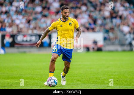 Viborg, Dänemark. Juli 2024. Sean Klaiber (31) von Broendby IF beim 3F Superliga-Spiel zwischen Viborg FF und Broendby IF in der Energy Viborg Arena in Viborg. Stockfoto