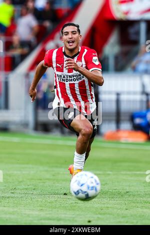 Eindhoven, Niederlande. Juli 2024. EINDHOVEN, 24.07.2024, Philips Stadium, Lichtstadderby Season 2024/2025, PSV - FC Eindhoven, PSV-Spieler Couhaib Driouech während des Spiels PSV - Eindhoven Credit: Pro Shots/Alamy Live News Stockfoto