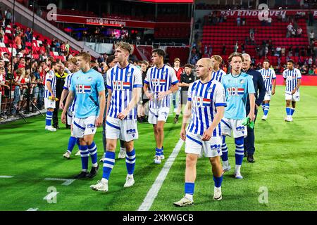 Eindhoven, Niederlande. Juli 2024. EINDHOVEN, 24.07.2024, Philips Stadium, Lichtstadderby Season 2024/2025, PSV - FC Eindhoven Spieler enttäuscht nach dem Spiel PSV - Eindhoven Credit: Pro Shots/Alamy Live News Stockfoto