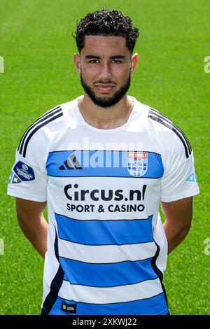 Zwolle, Niederlande. Juli 2024. ZWOLLE, NIEDERLANDE - 24. JULI: Samir Lagsir von PEC Zwolle während des Fotoaufrufs von PEC Zwolle im MAC3Park Stadion am 24. Juli 2024 in Zwolle, Niederlande. (Foto: Broer van den Boom/Orange Pictures) Credit: Orange Pics BV/Alamy Live News Stockfoto