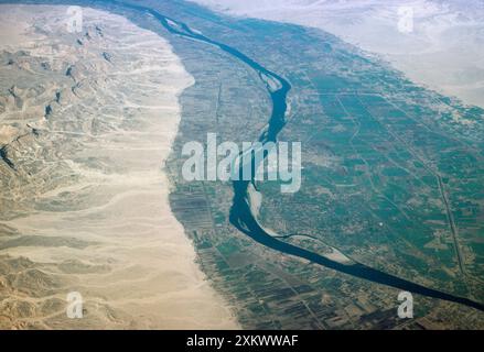 Ägypten - Nil, in der Nähe von Luxor Stockfoto
