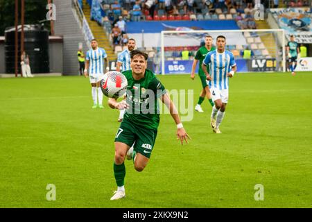 RIGA, Lettland. Juli 2024. UEFA Conference League Spiel zwischen dem Team Riga FC und dem Team Slask Wroclaw. Quelle: Gints Ivuskans/Alamy Live News Stockfoto