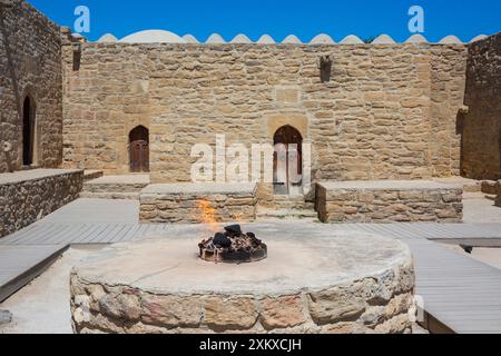 Der zoroastrische Feuertempel Ataschgah aus dem 17. Jahrhundert in Surachany (Baku), Aserbaidschan Stockfoto