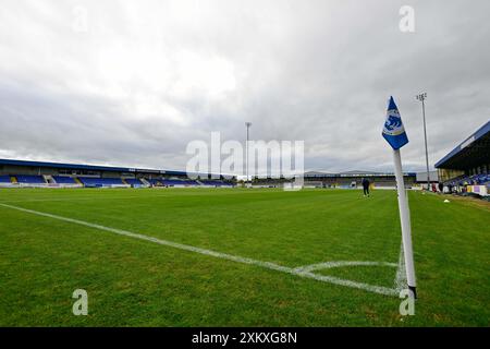 Chester, Großbritannien. Juli 2024. Eine allgemeine Ansicht des Deva Stadions vor dem Vorsaison-Freundschaftsspiel Chester gegen Manchester United im Deva Stadium, Chester, Großbritannien, 24. Juli 2024 (Foto: Cody Froggatt/News Images) in Chester, Großbritannien am 24. Juli 2024. (Foto: Cody Froggatt/News Images/SIPA USA) Credit: SIPA USA/Alamy Live News Stockfoto