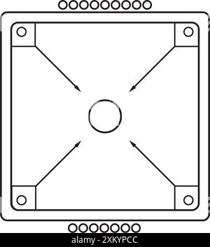 carrom Board Symbol Vektor Illustration Symbol Design Stock Vektor
