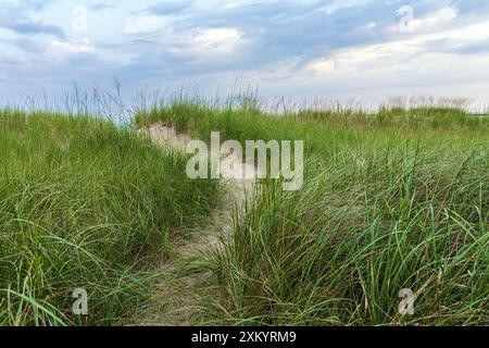 Kincardine ist eine Stadt im Bruce County Ontario, die für ihre wunderschönen Strände und Sanddünen bekannt ist. Stockfoto