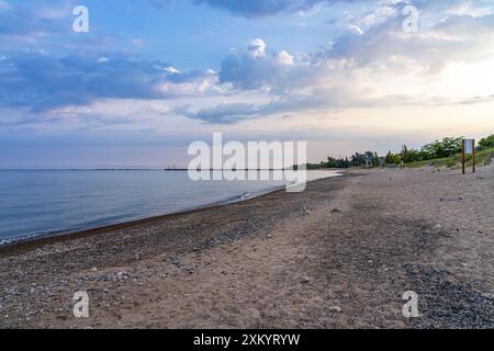 Kincardine ist eine Stadt im Bruce County Ontario, die für ihre wunderschönen Strände und Sanddünen bekannt ist. Stockfoto