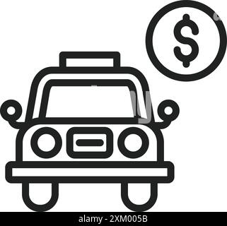 Vektorbild des Tarifsymbols. Geeignet für mobile Anwendungen, Webanwendungen und Printmedien. Stock Vektor