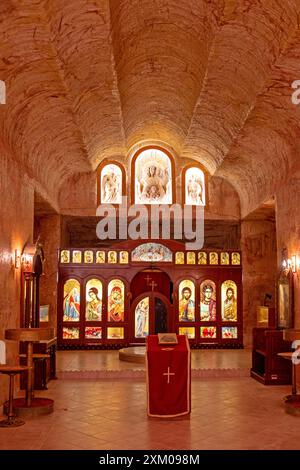 Serbisch-Orthodoxe Kirche, Coober Pedy Stockfoto