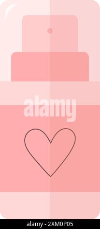 Flasche mit Spender Stock Vektor