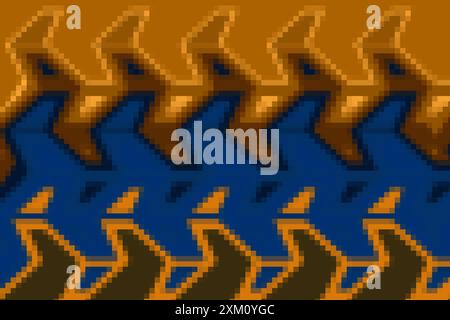 Digitale Effekte. Stoffmuster. Buntes Muster. Stoffdrucke, Muster, Textildrucke, Bekleidungsmuster, bunte Linien, Textildruck, Textil Stockfoto