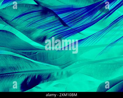 Digitale Effekte. Stoffmuster. Buntes Muster. Stoffdrucke, Muster, Textildrucke, Bekleidungsmuster, bunte Linien, Textildruck, Textil Stockfoto