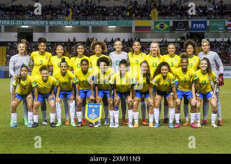 Torhüter Gabi Barbieri, Bruninha Nhaia, Tarciane Dos Santos, Lauren Leal, Cris Cavalcante, Ana Clara Consani, Luany Da Silva, Yaya Ferreira, Priscil Stockfoto