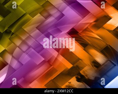 Digitale Effekte. Stoffmuster. Buntes Muster. Stoffdrucke, Muster, Textildrucke, Bekleidungsmuster, bunte Linien, Textildruck, Textil Stockfoto